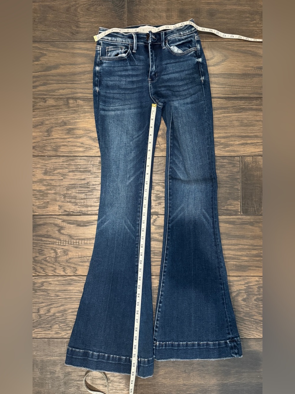 Vervet Dark Blue Flare Jeans
